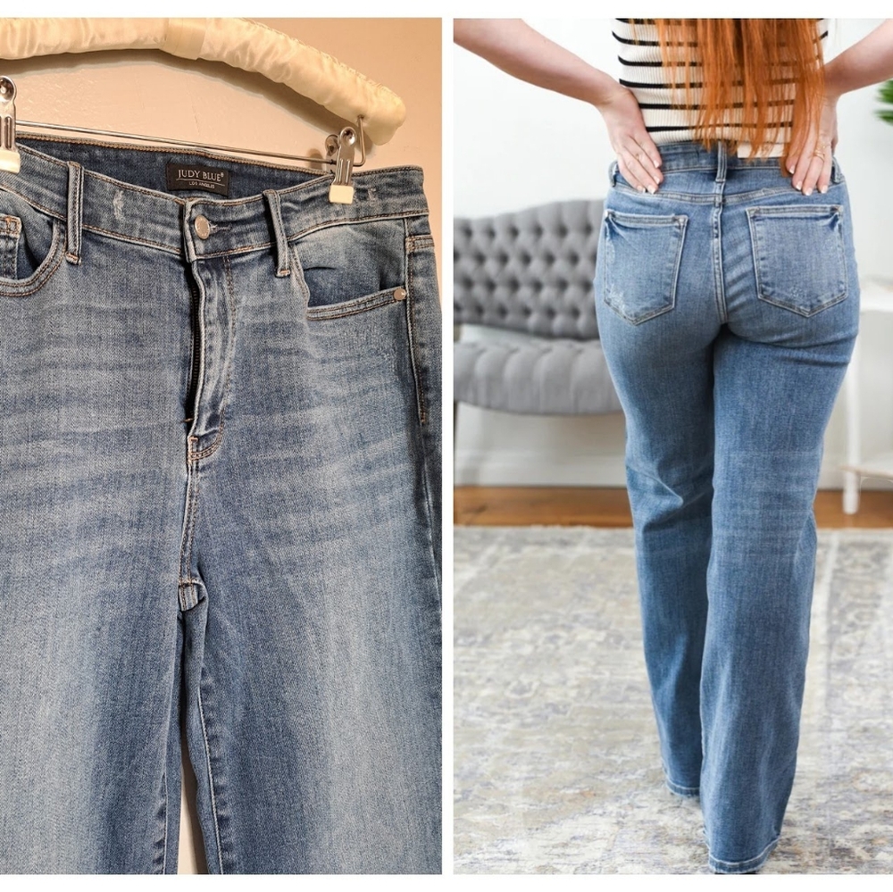 Judy Blue Light Blue Flare & Wide Leg Jeans